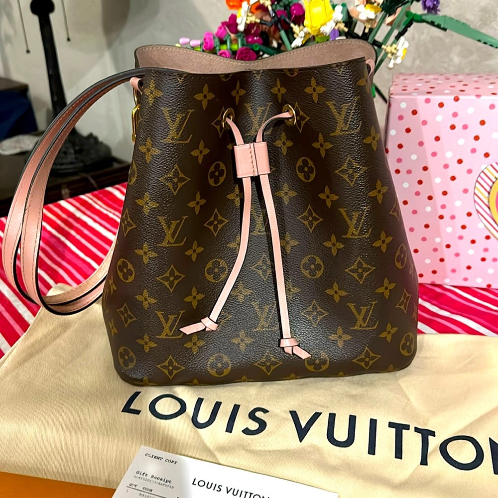Gently used pink Neo Louis Vuitton